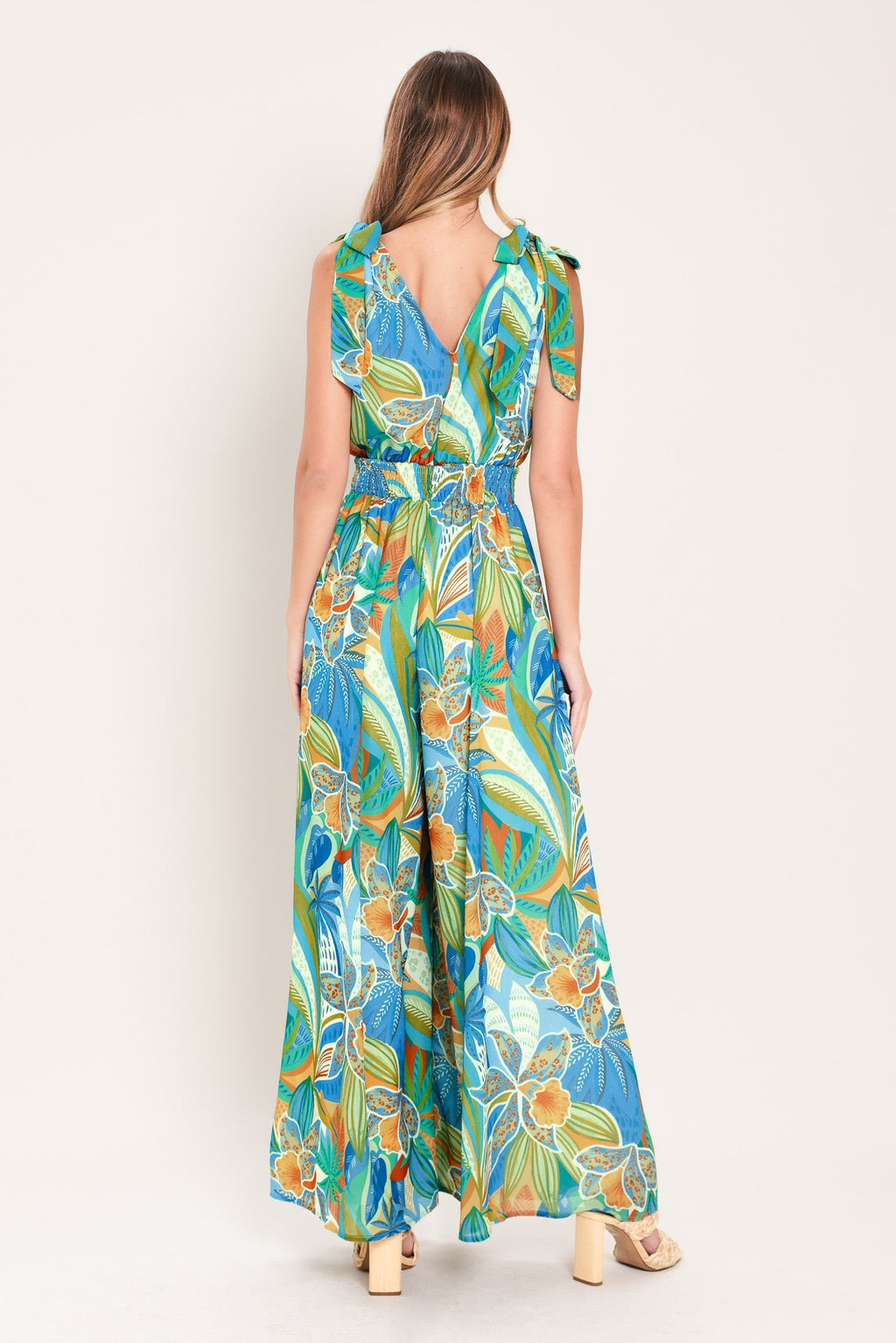 SUNSET ISLAND WOVEN JUMPSUIT
