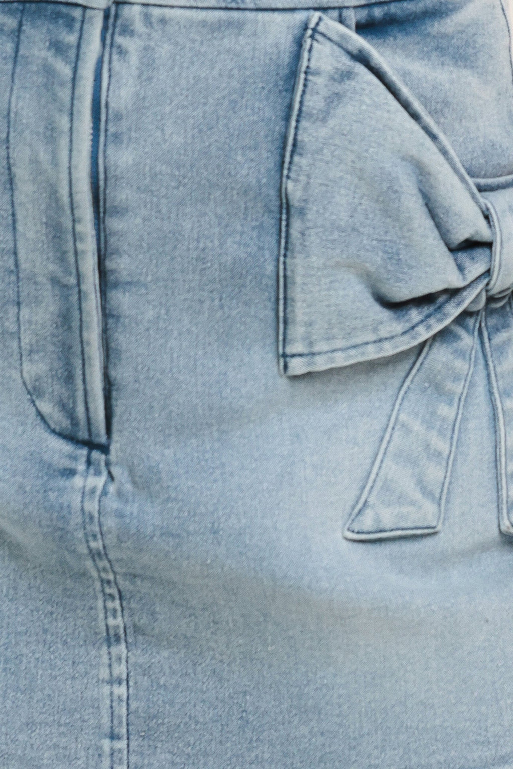CUTE MOMENT DENIM SKORT