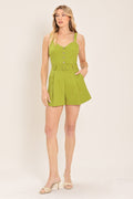 WINE COUNTRY WOVEN ROMPER