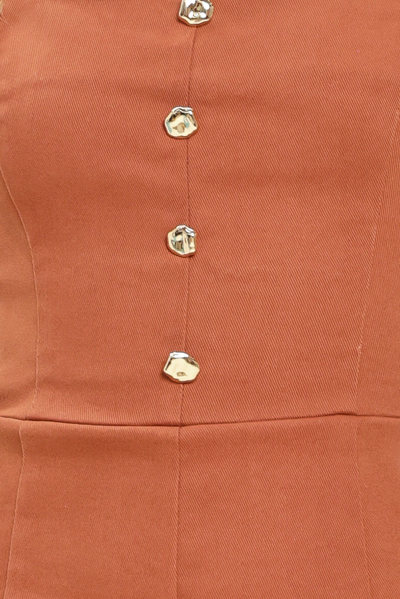 TERRACOTTA CHIC WOVEN ROMPER