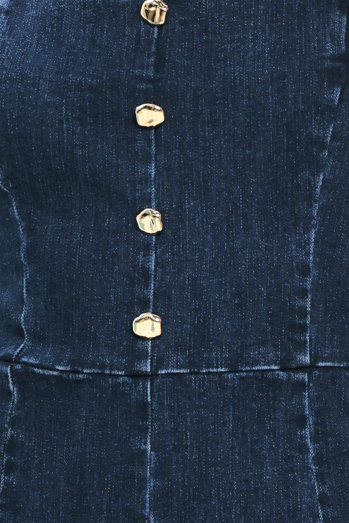 DARK WASH ICON DENIM ROMPER
