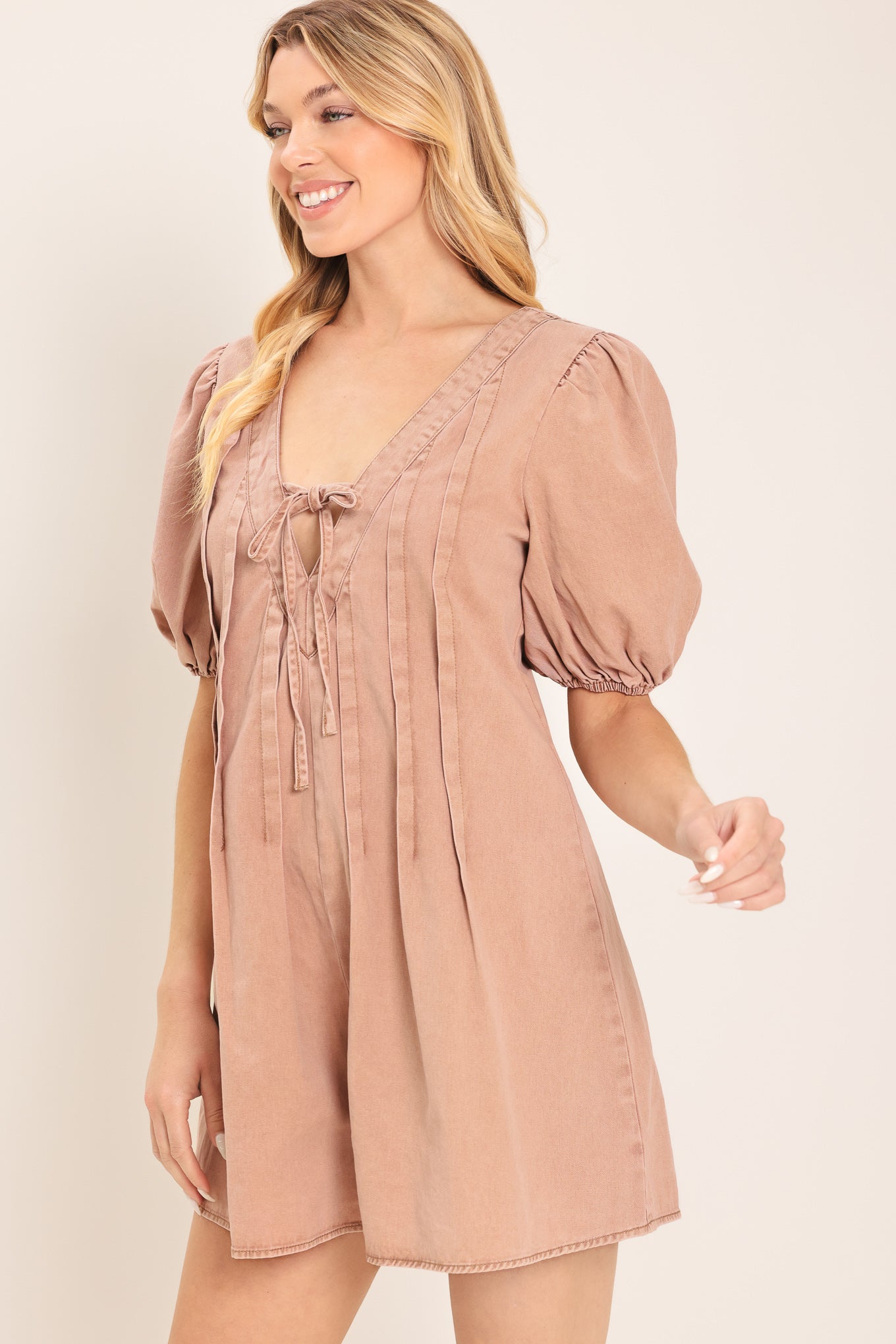 ENGLISH COUNTRYSIDE WOVEN ROMPER