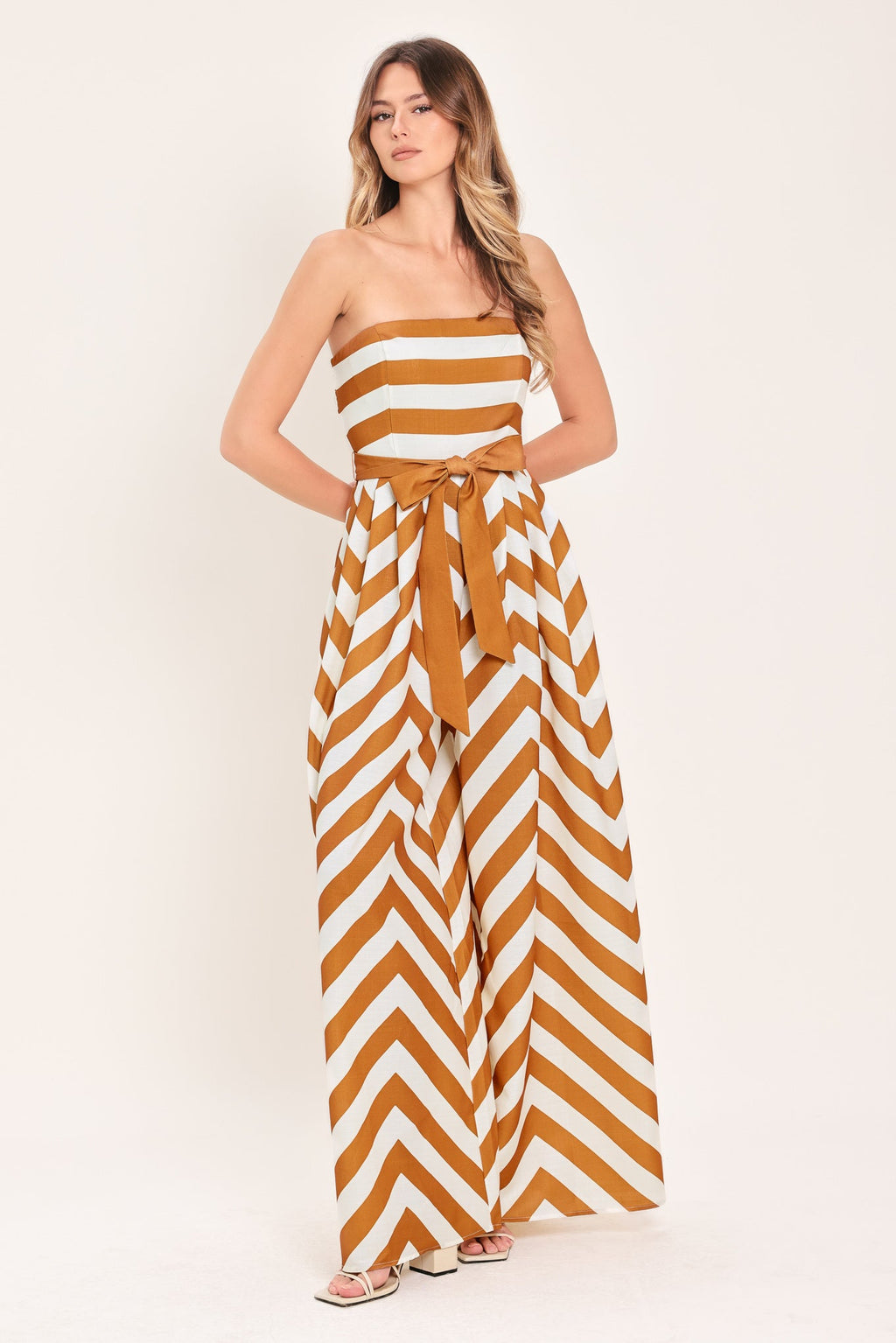 CINNAMON COAST WOVEN JUMPSUIT