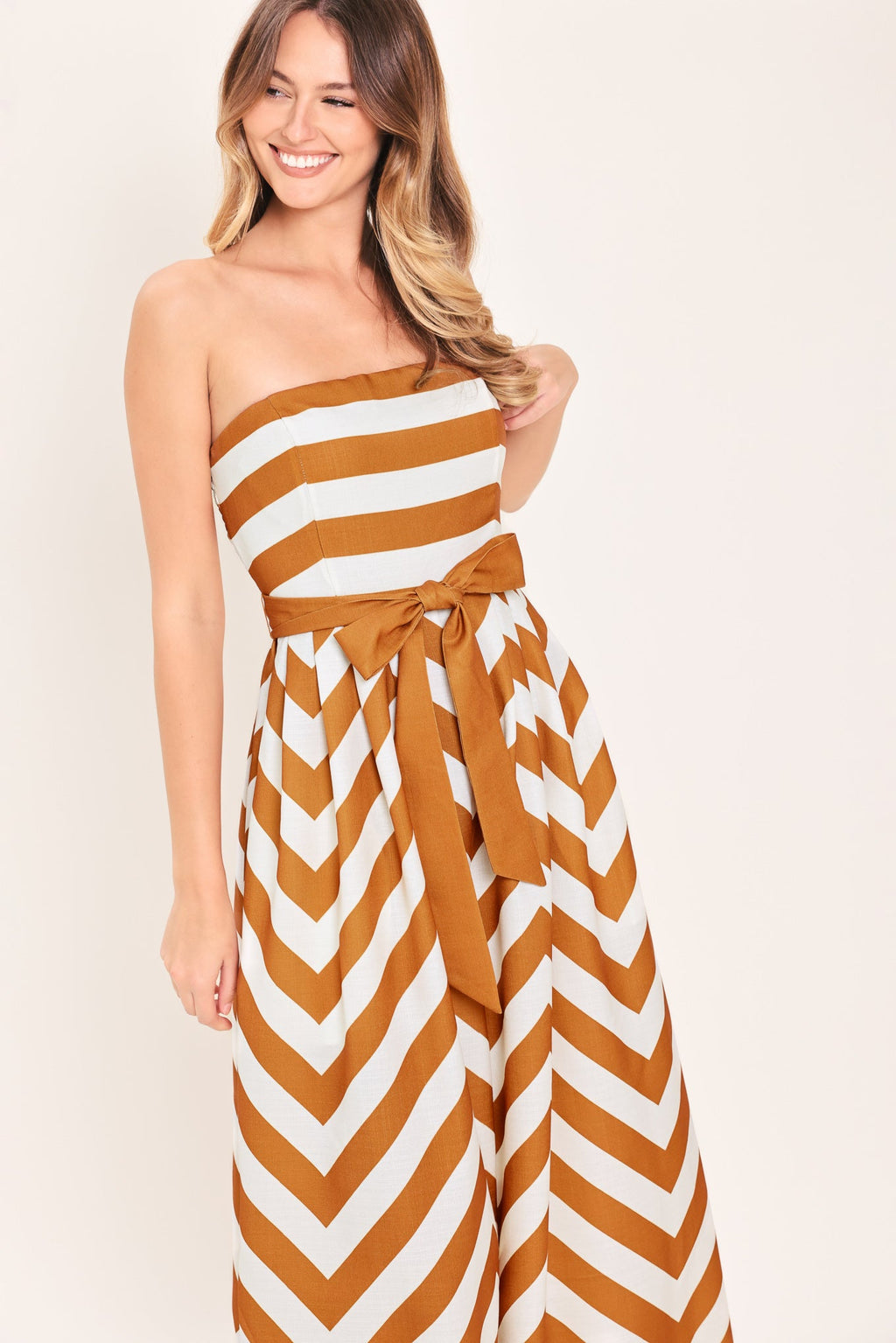 CINNAMON COAST WOVEN JUMPSUIT