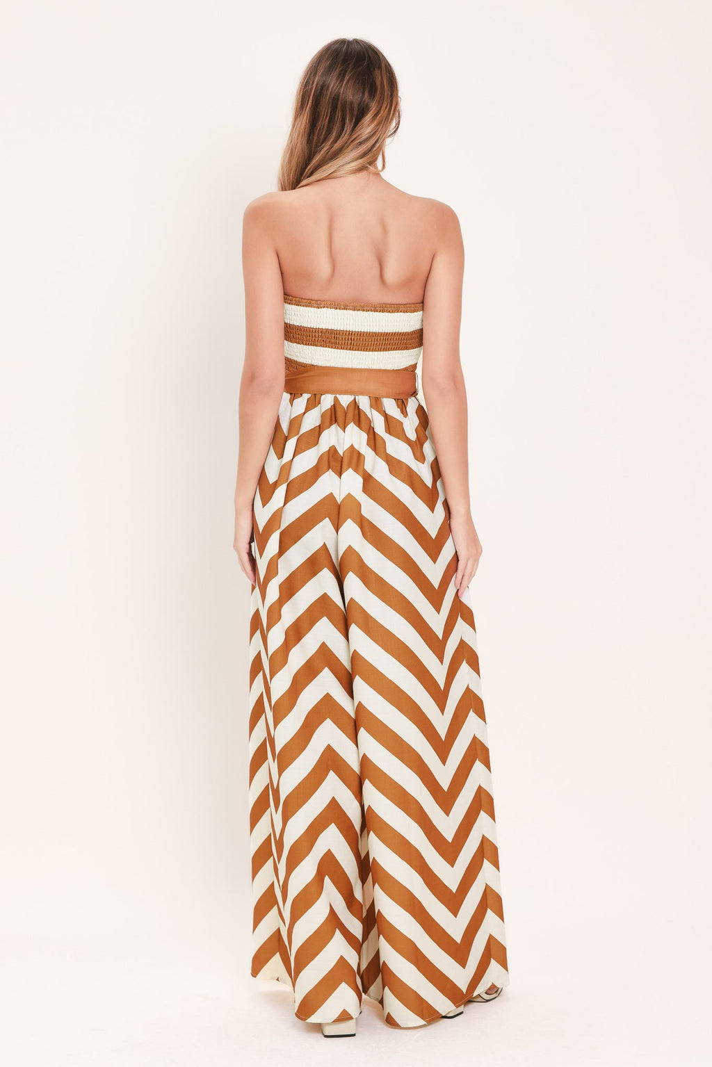 CINNAMON COAST WOVEN JUMPSUIT