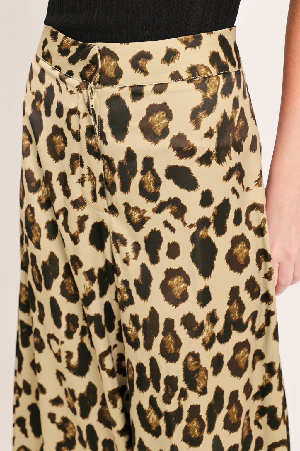 JUNGLE GLAM WOVEN WIDE LEG PANTS