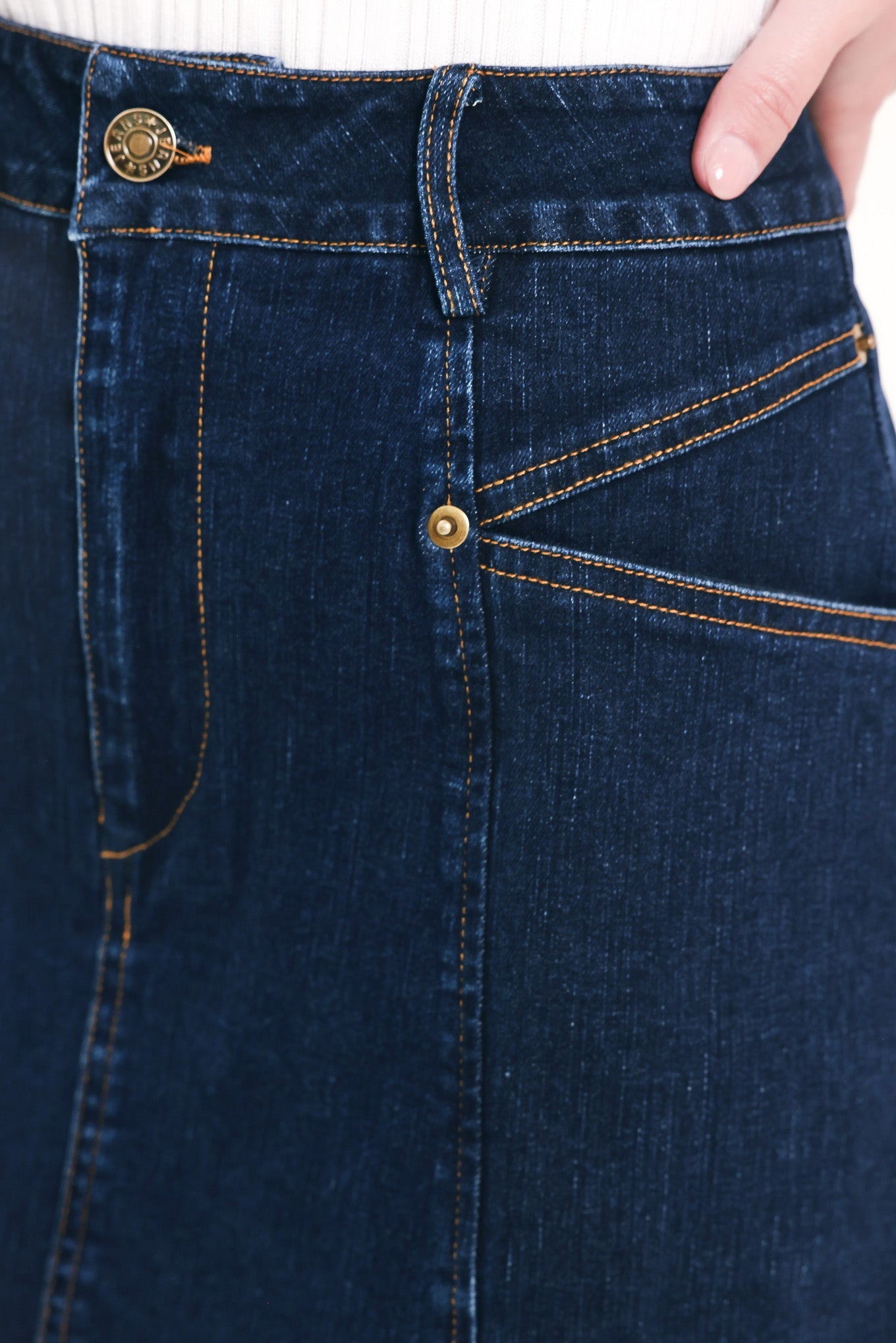 EVERYDAY INDIGO DENIM SKORT