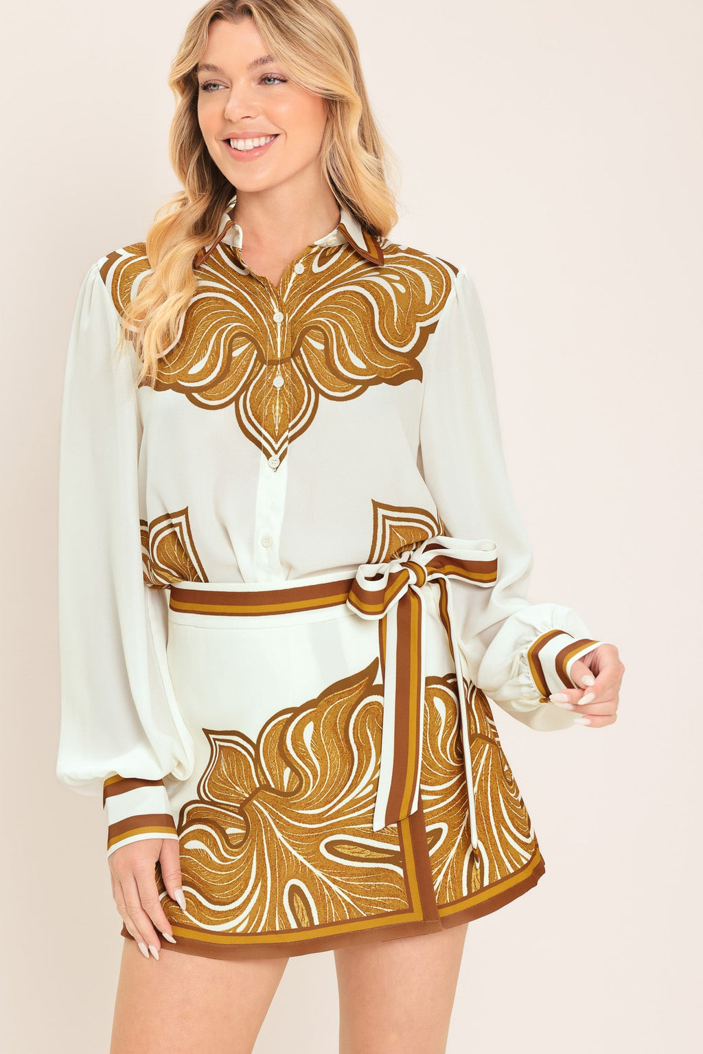 DESERT BLOOM WOVEN SKORT
