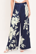 WHITE MAGNOLIA CURRENT WOVEN WIDE LEG PANTS