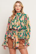 MISS PUNCTUALITY WOVEN TOP
