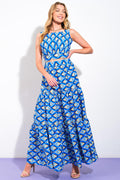 SUMMER JOURNEY WOVEN TOP AND SKIRT SET