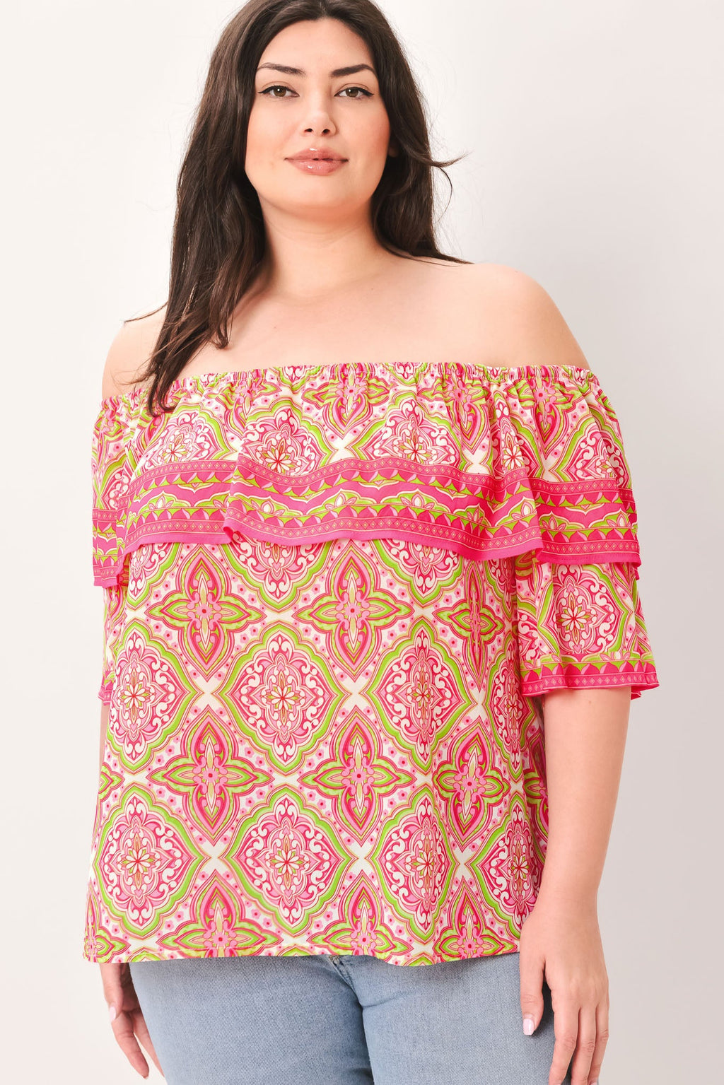 SPREAD CHEER WOVEN TOP