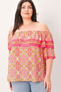 SPREAD CHEER WOVEN TOP