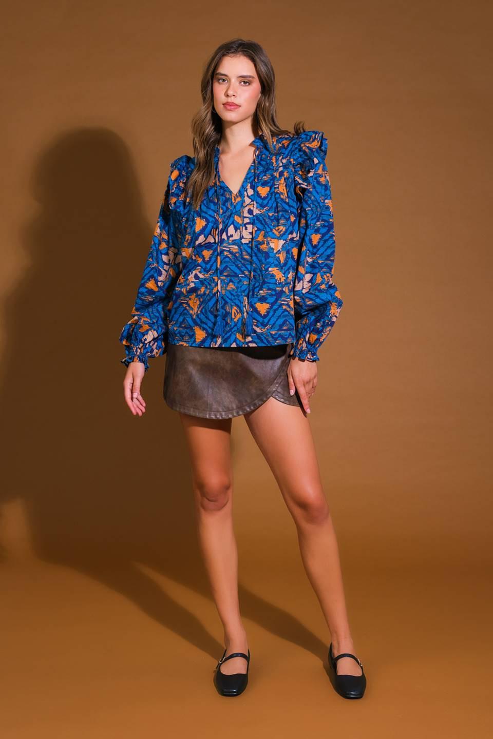 EAGLE CREST WOVEN TOP