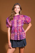 SPECIAL MOMENT WOVEN TOP