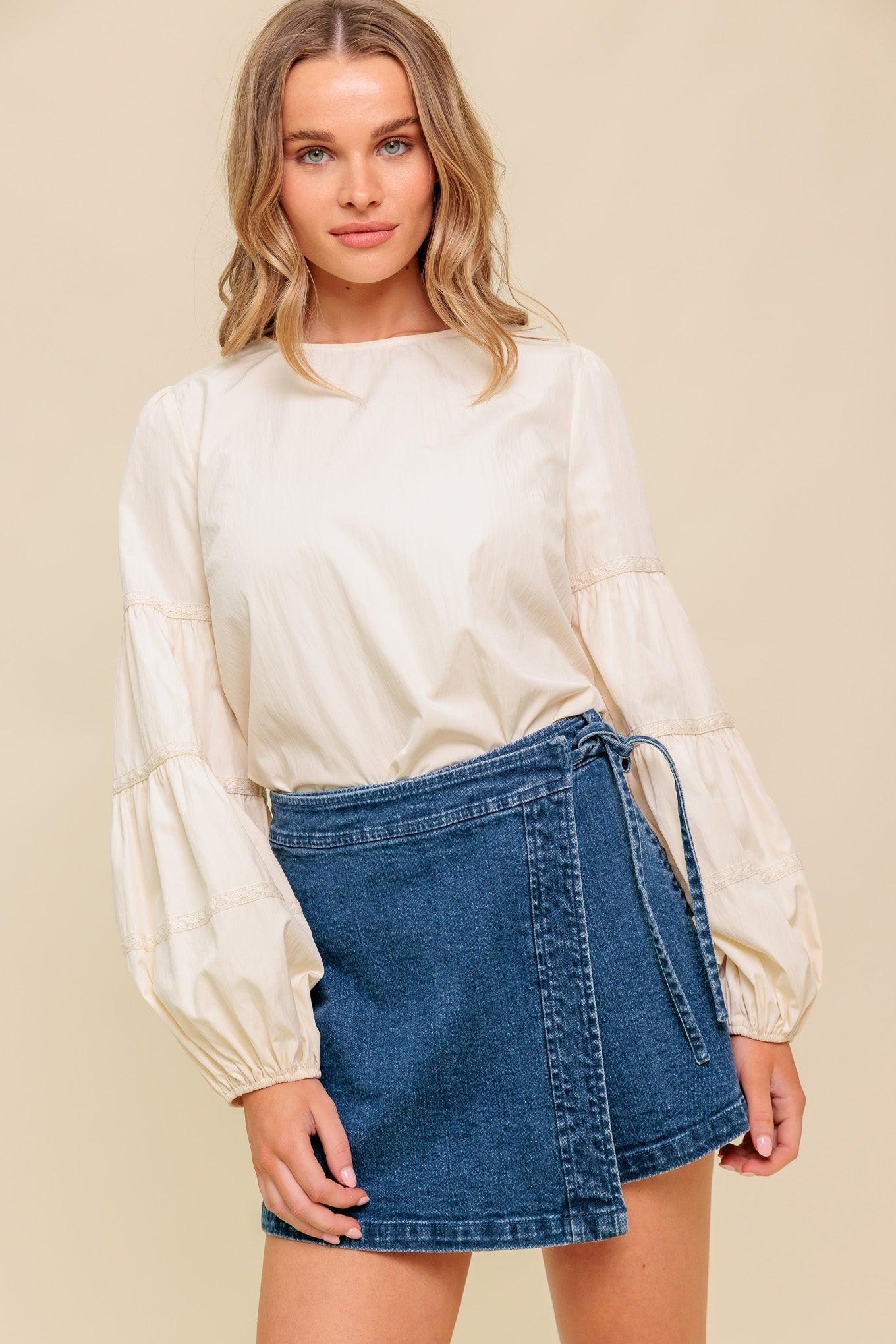 WAVERLY MILLS WOVEN TOP