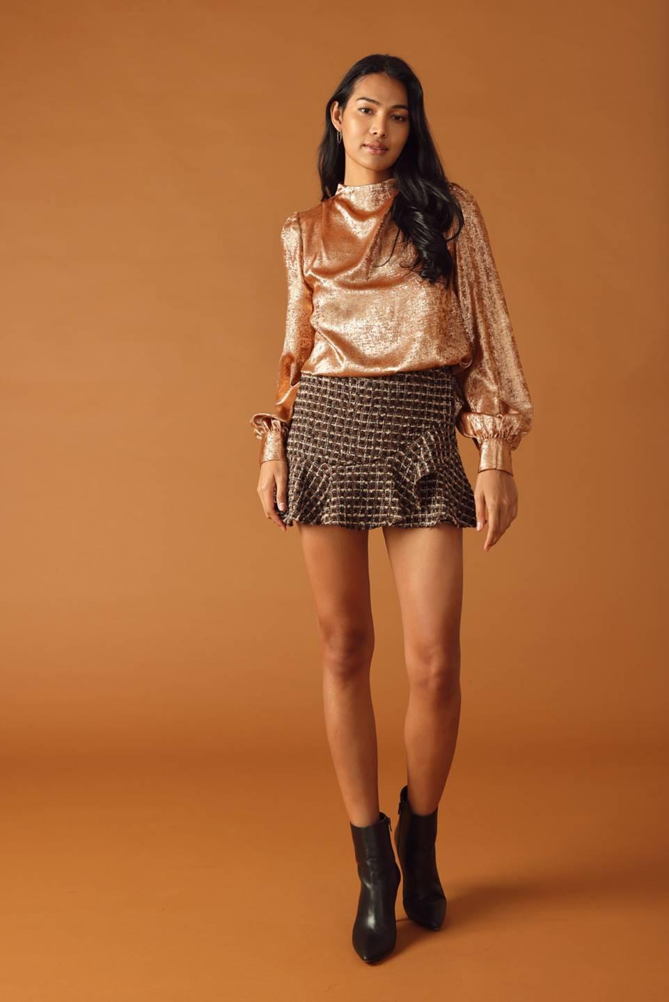 SWEET SENTIMENTS WOVEN TOP