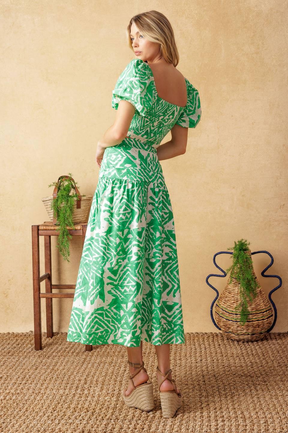 DESTINED FOR MORE WOVEN TOP AND SKIRT SET