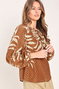 WARM BREEZE WOVEN TOP
