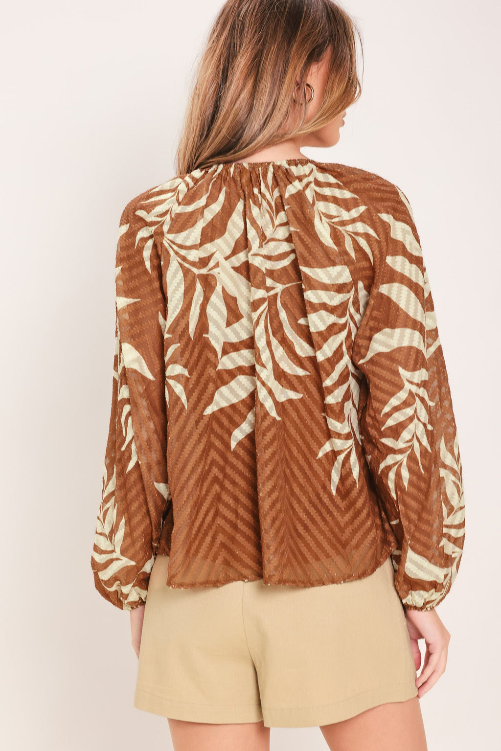 WARM BREEZE WOVEN TOP