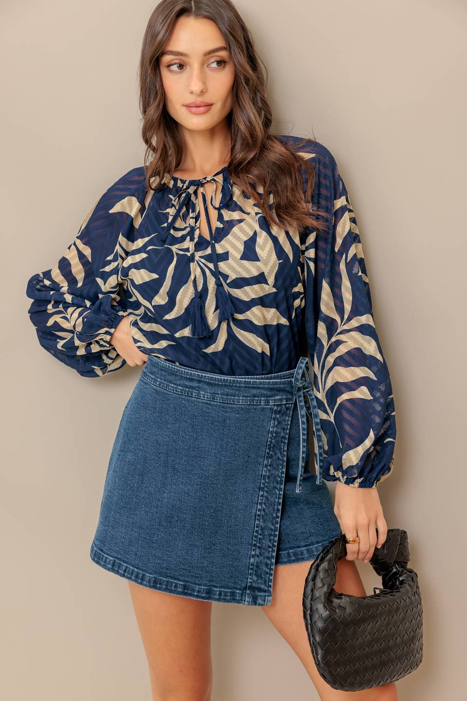 WARM BREEZE WOVEN TOP