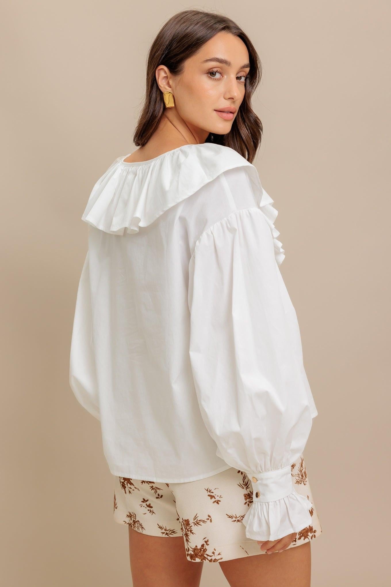 COUTURE CODE WOVEN TOP