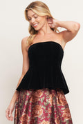 ROYAL PETAL VELVET TOP