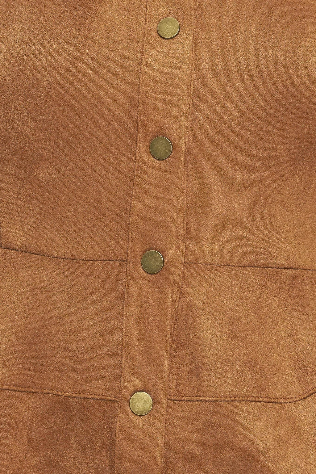 REFINED IMPRESSION FAUX SUEDE TOP