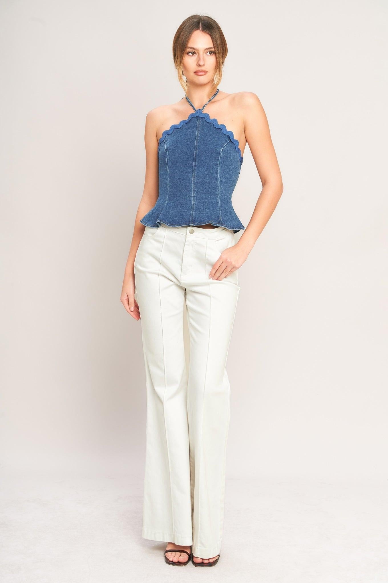SUNNY DAY DENIM TOP