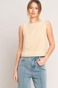 ELEVATED ESSENTIAL WOVEN TOP