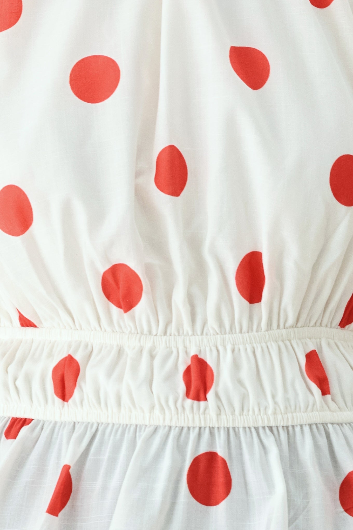 CHERRY KISS POLKA DOT WOVEN TOP