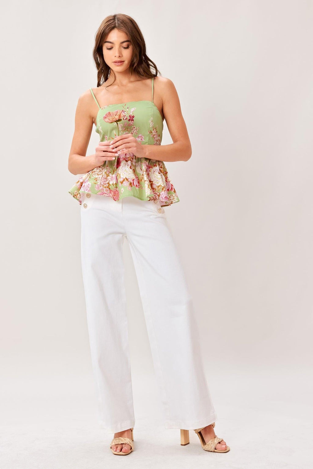 SOFT GARDEN WOVEN TOP