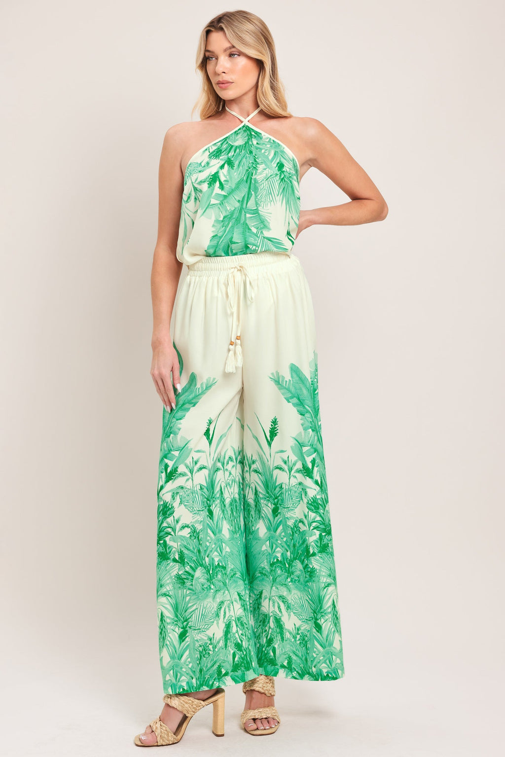 PALM SERENE WOVEN TOP