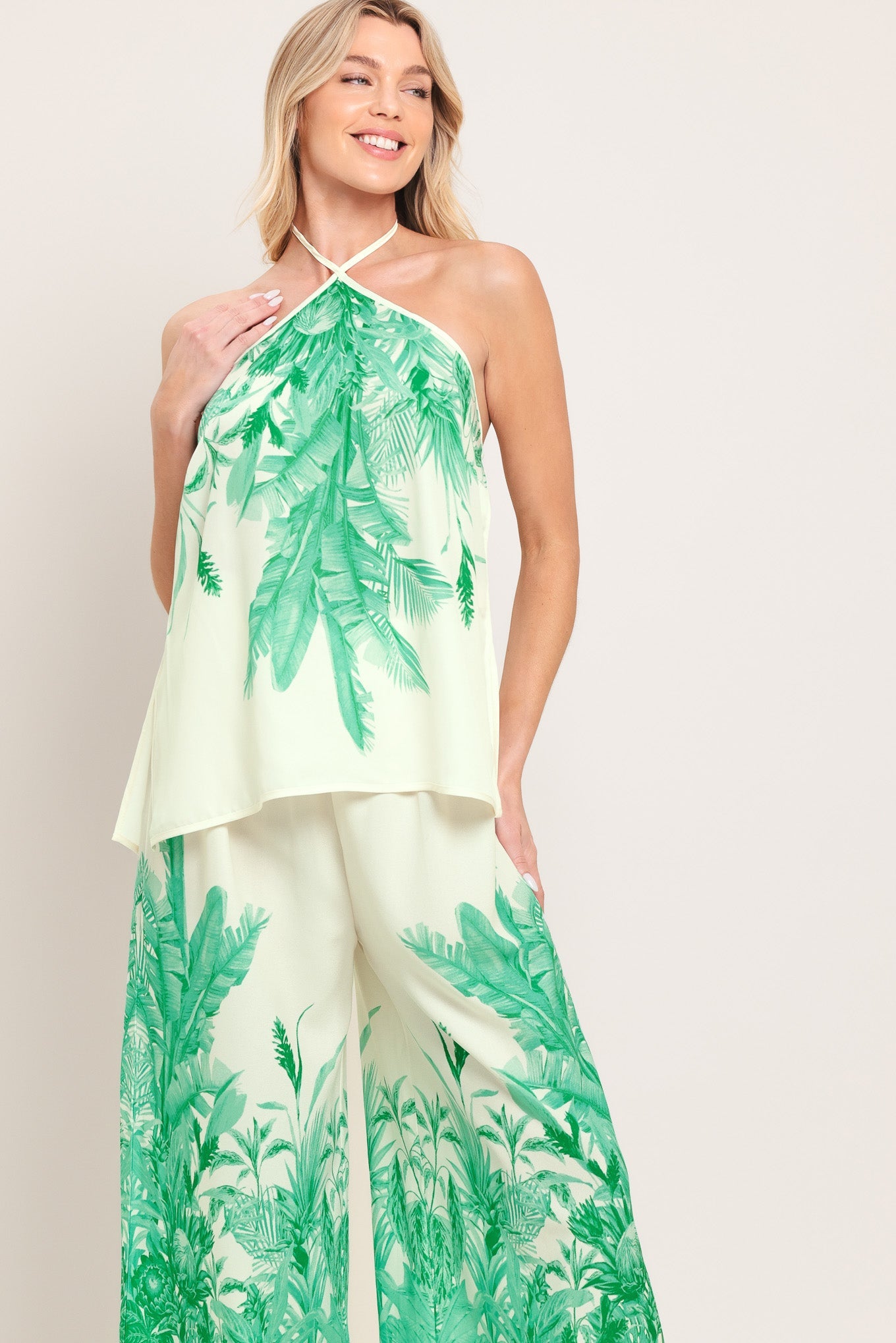 PALM SERENE WOVEN TOP