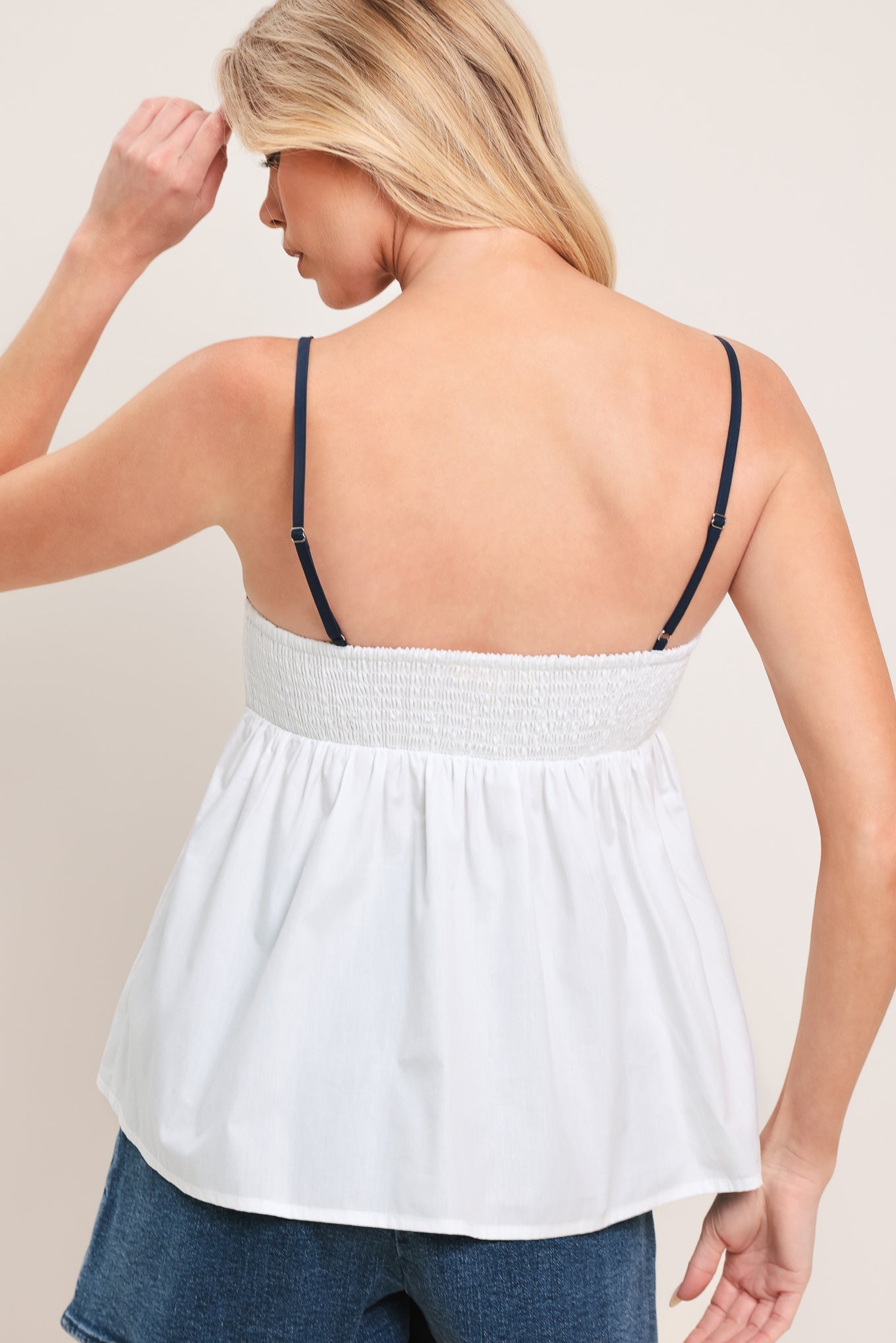 SWEET WHISPER WOVEN TOP