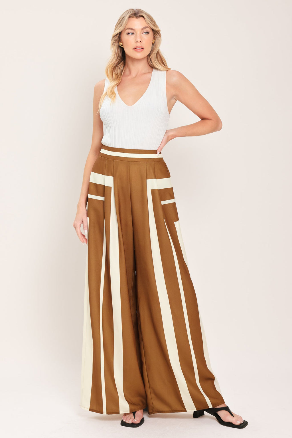 LUXE COAST WOVEN TOP AND PANT SET