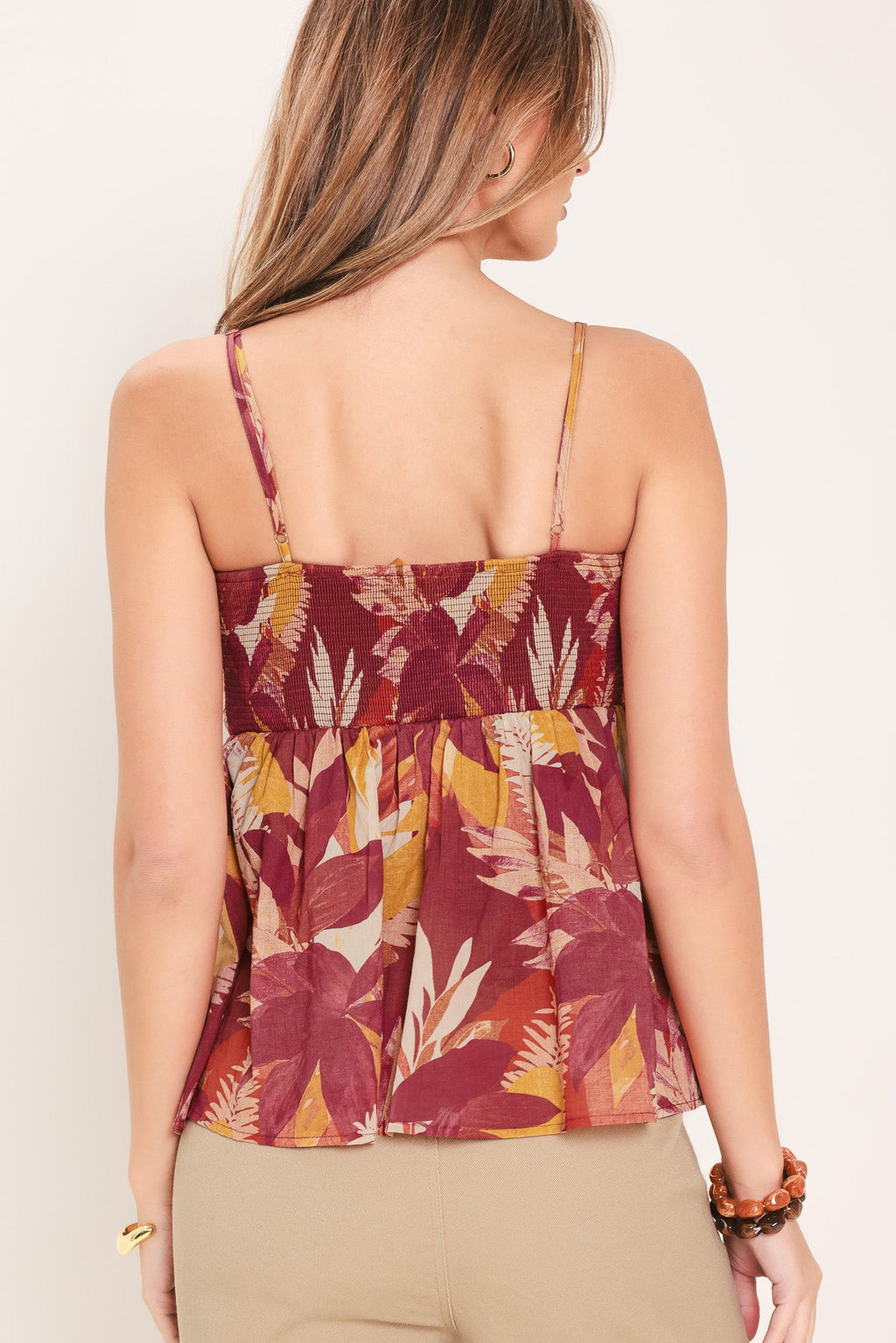 RESORT DREAM PALAZZO WOVEN TOP