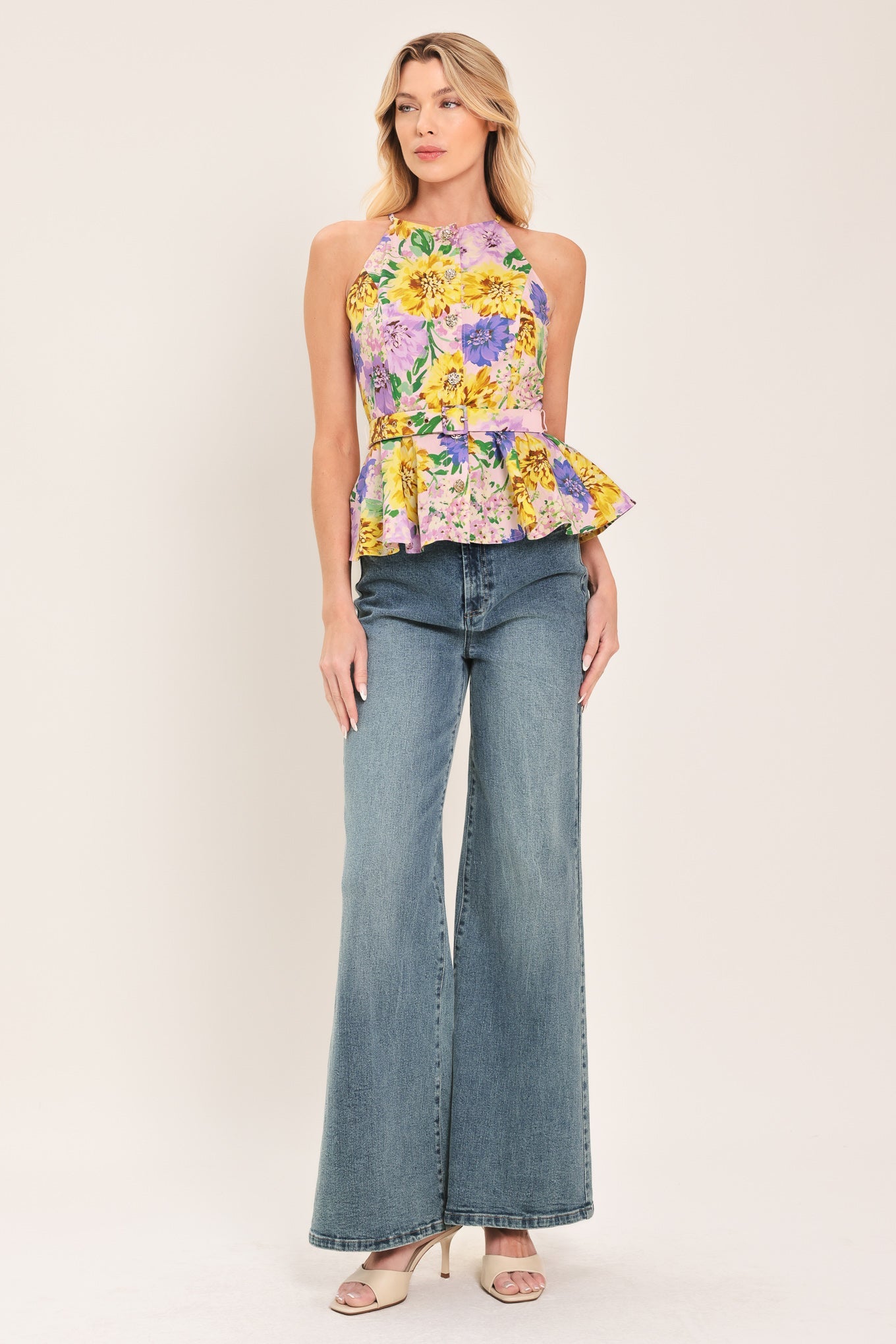 BLOSSOM MARKET WOVEN TOP