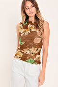 MOCHA GARDEN POWER MESH TOP