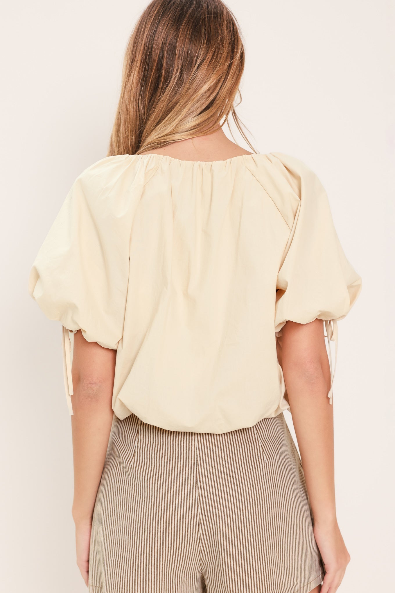 NATURAL CHARM WOVEN TOP