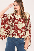 RUBY VINE INTERLUDE WOVEN TOP