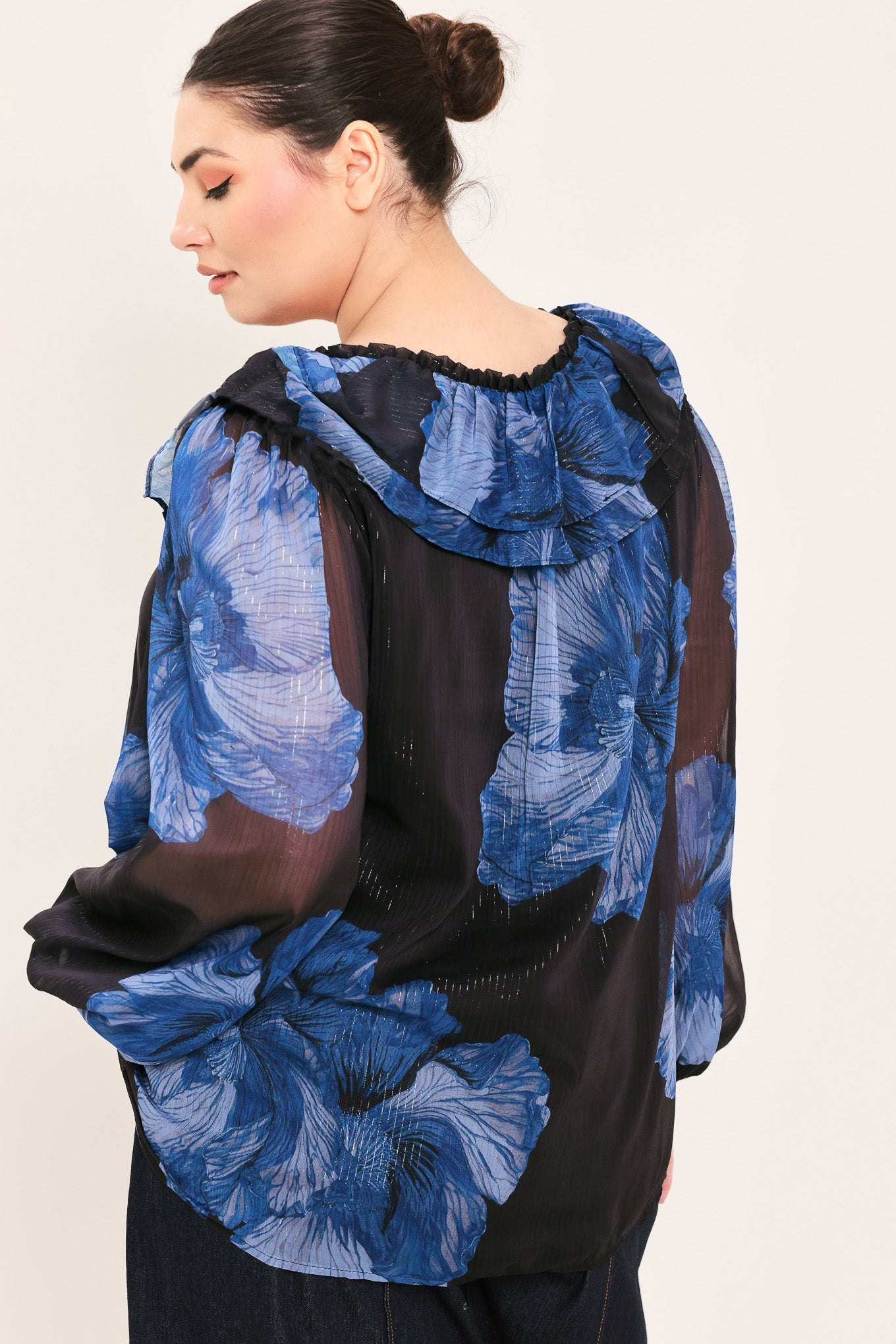 ROYAL BLOOM FANTASIA WOVEN BLOUSE