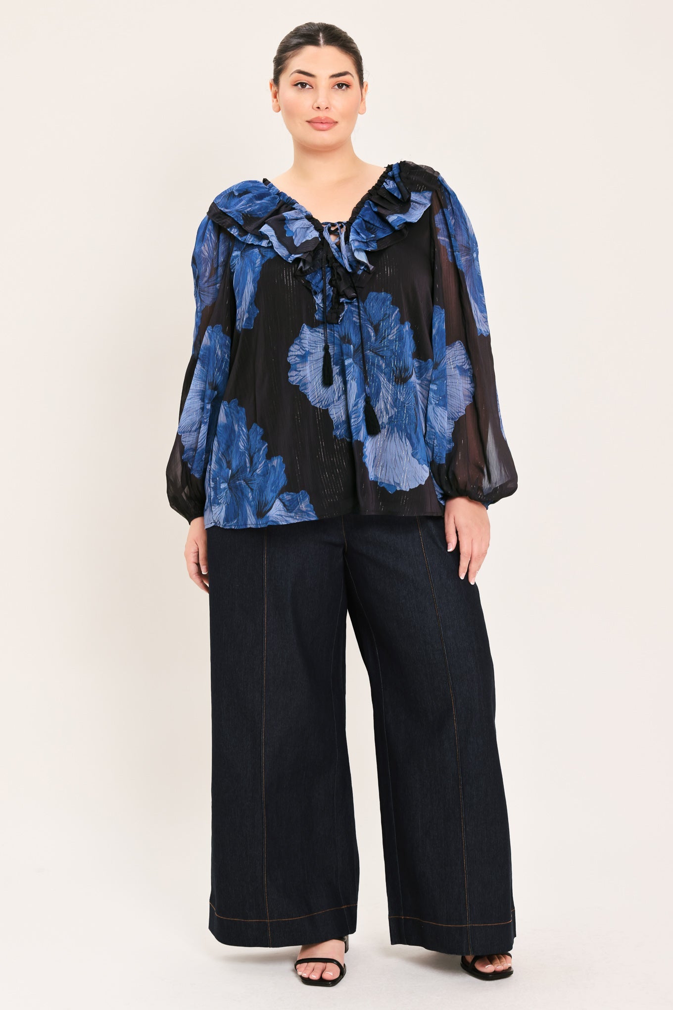 ROYAL BLOOM FANTASIA WOVEN BLOUSE