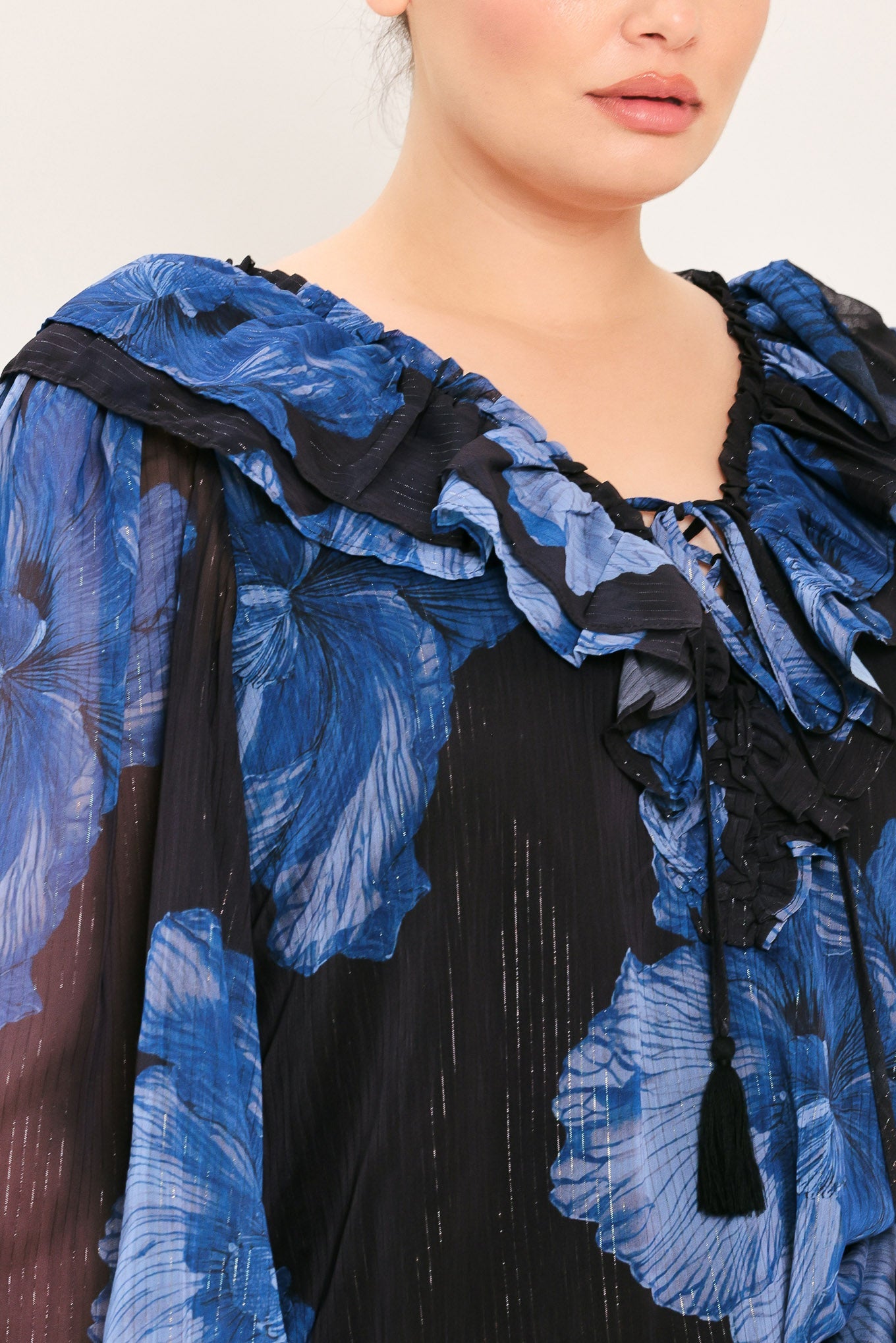 ROYAL BLOOM FANTASIA WOVEN BLOUSE