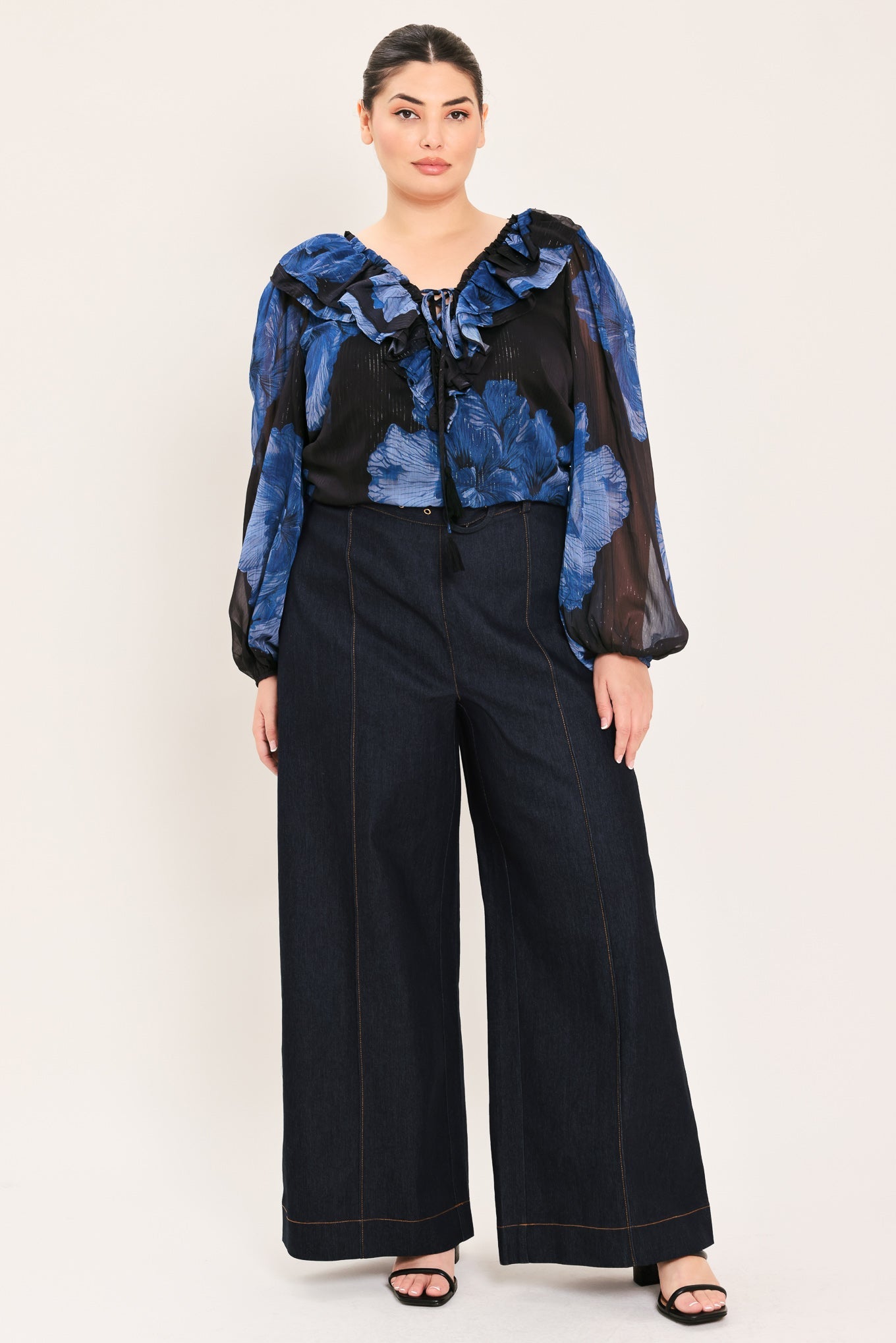ROYAL BLOOM FANTASIA WOVEN BLOUSE
