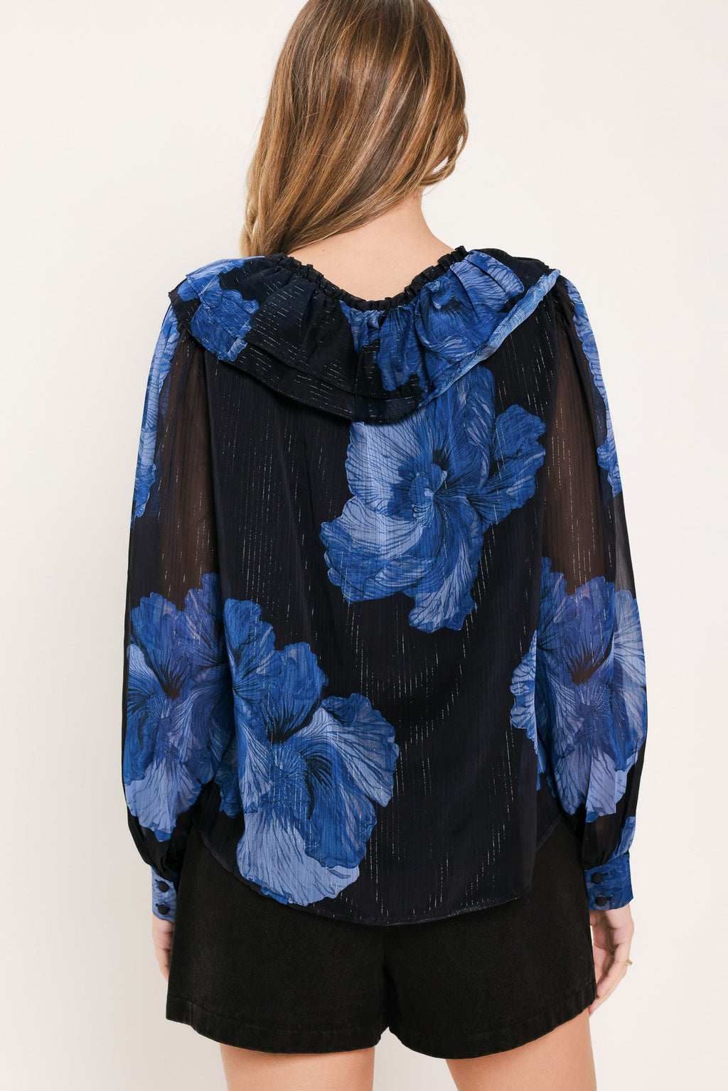 ROYAL BLOOM FANTASIA WOVEN BLOUSE