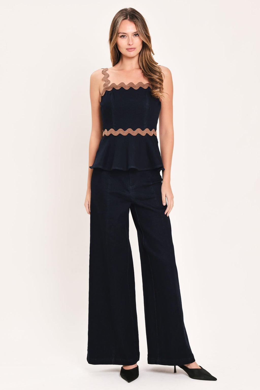 EVENING TIDE DENIM TOP