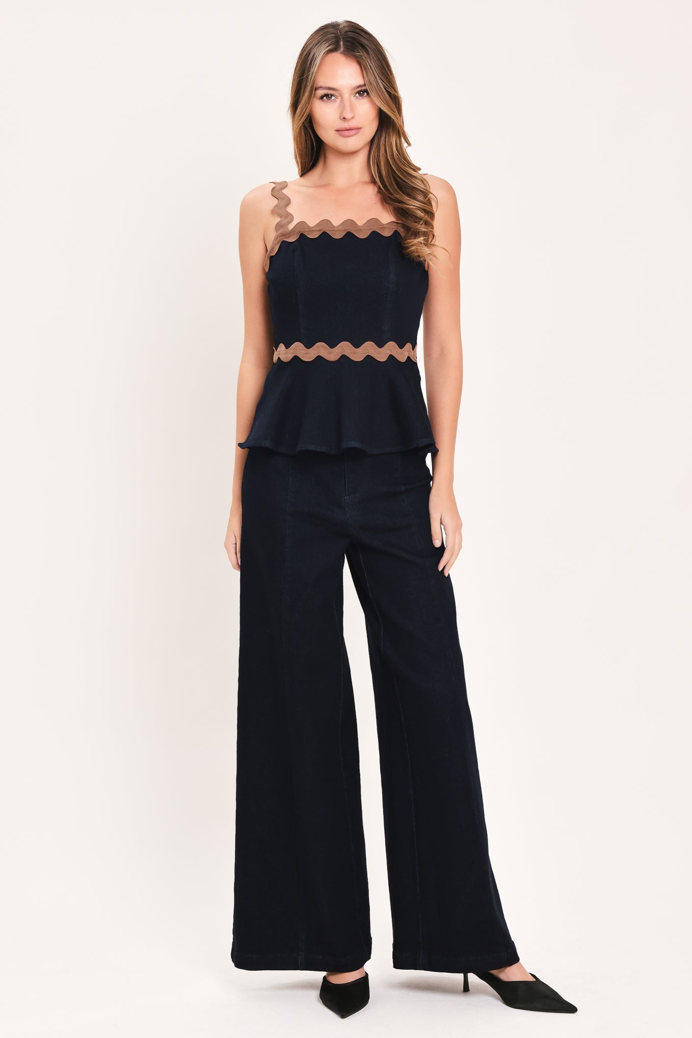 EVENING TIDE DENIM TOP