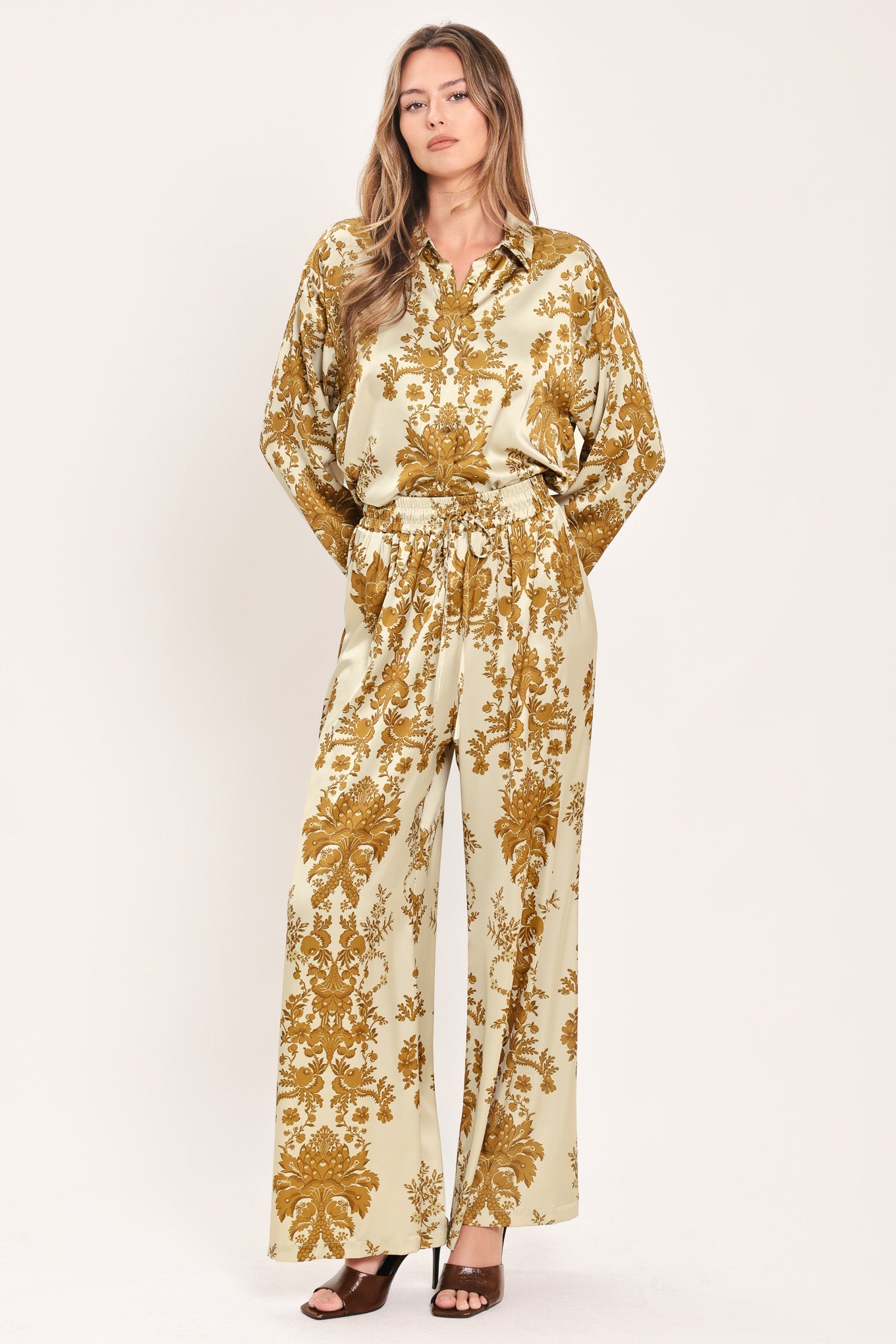 BAROQUE SUNSHINE WANDER WOVEN TOP