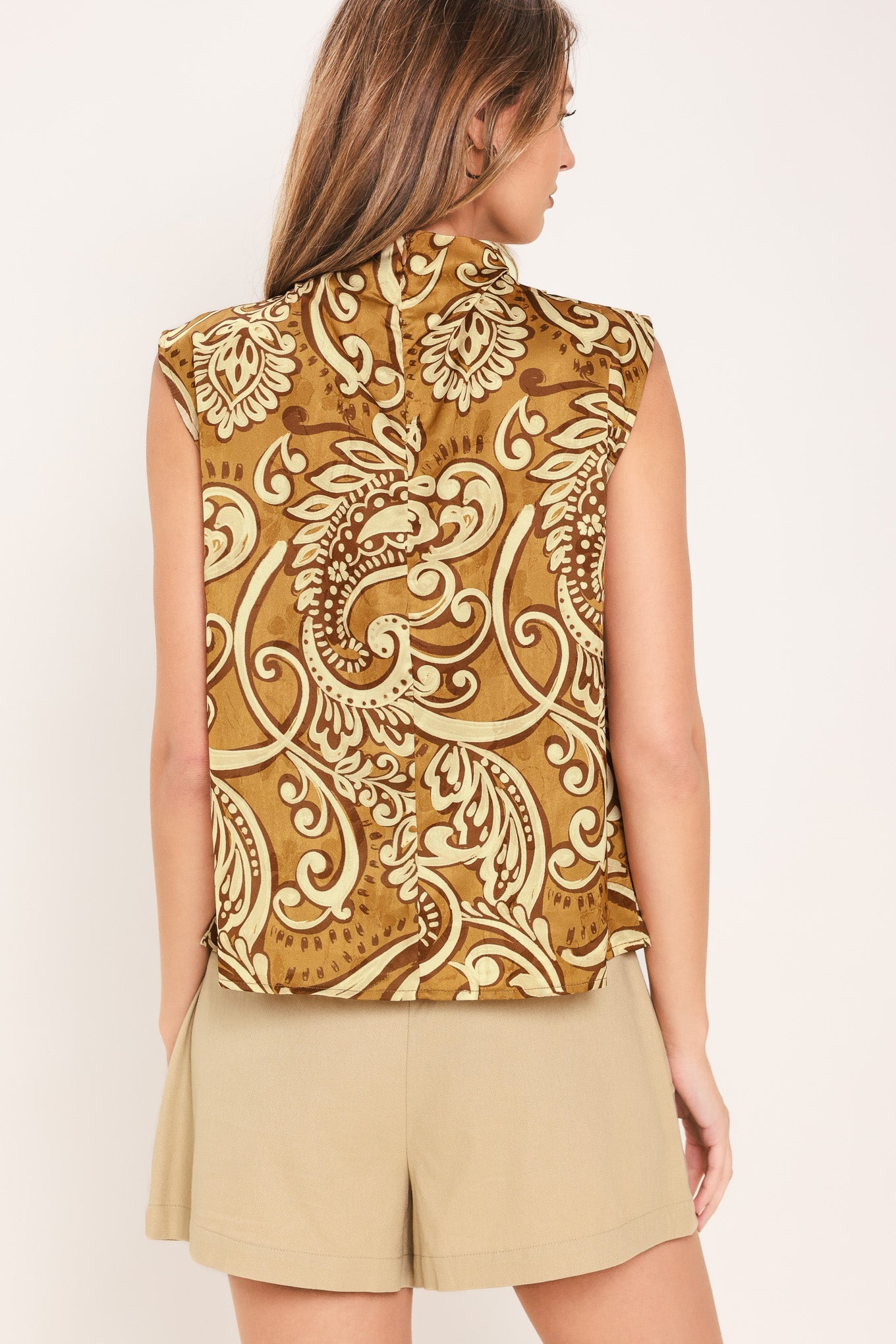 BOHEME PAISLEY WOVEN TOP